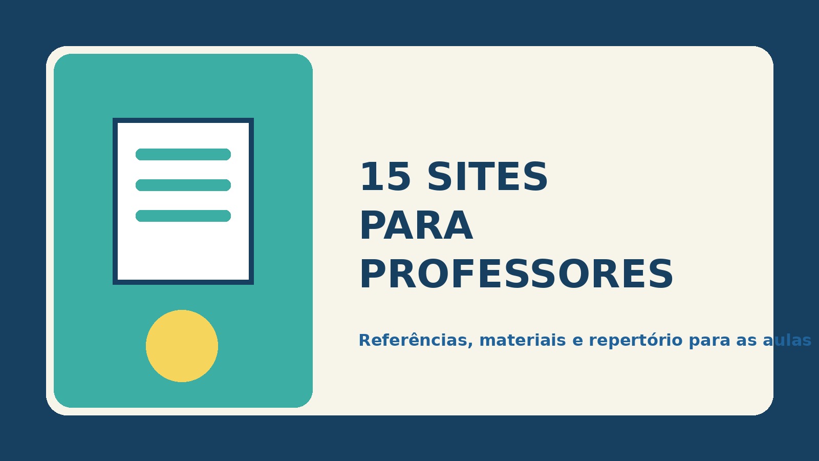 Ilustração de um professor consultando sites educacionais em um computador
