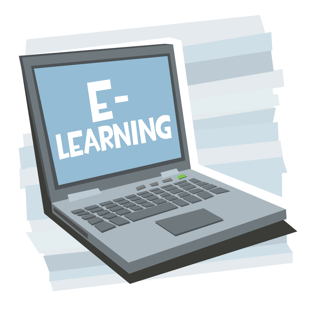 Computador usado para aprendizagem eletrônica em ambiente de estudo — foto de LeanForward lf, Wikimedia Commons, CC BY-SA 2.0.