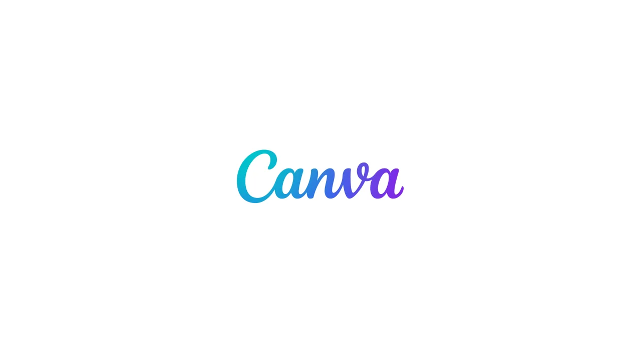 Logotipo oficial do Canva sobre fundo branco